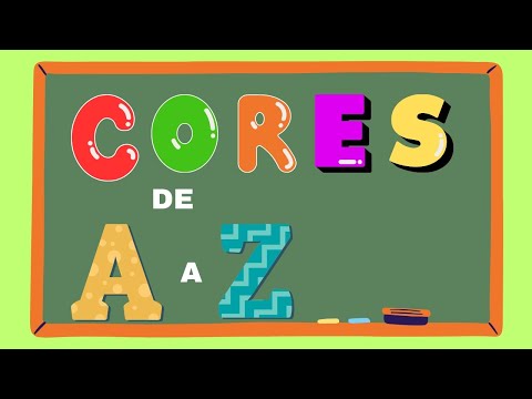 ALFABETO DAS CORES de A a Z e TONALIDADES. NOMES DAS...