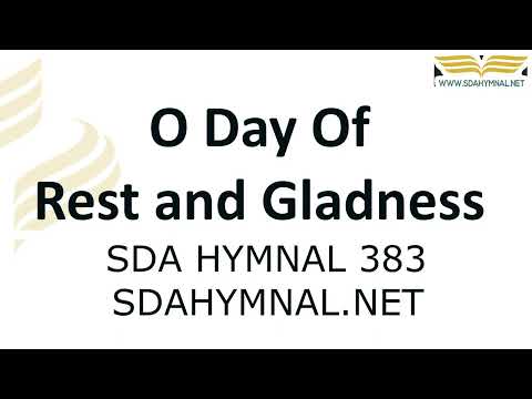 O Day of Rest and Gladness Mendebras Hymn Instrumental With Lyrics |  SDA HYMNAL 383
