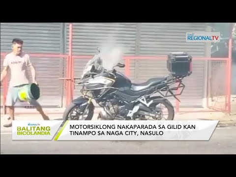 Balitang Bicolandia: Motorsiklong nakaparada sa gilid kan tinampo sa Naga City, nasulo