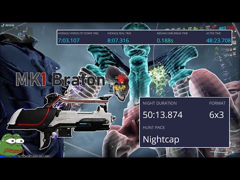 Warframe Eidolons | MK1 Braton 6x3 [Volt DPS POV]