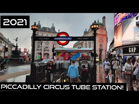 Piccadilly Circus Tube Station!!! (2021)