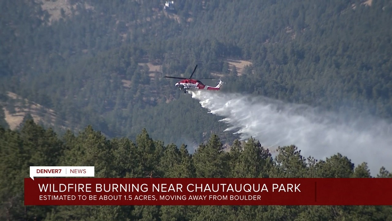 Bluebell Fire in Boulder's Chautauqua Park on Denver7 News at 5