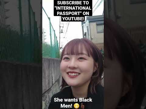 Japanese Woman Blushes after Black Man and Passport Bros Admits He Likes Japanese Women!