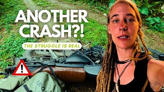 EP 10 - Slippery Roads and Bad Luck – Dropped My Bike AGAIN?! Road to the National Park Gone Wrong!