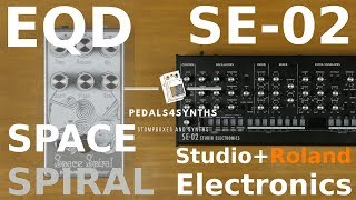 Video thumbnail for Pedals4Synths - EarthQuaker Devices  Space Spiral delay W/Studio Electronics & Roland SE-02 by Audiorial