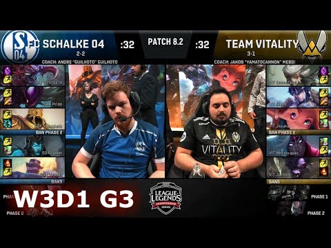 FC Schalke 04 vs Vitality | Week 3 Day 1 of S8 EU LCS Spring 2018 | S04 vs VIT W3D1 G3