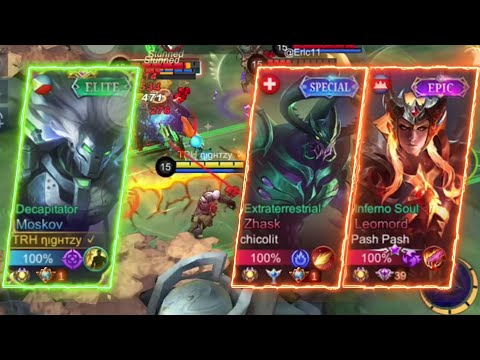 TOP GLOBAL MOSKOV VS TOP GLOBAL LEOMORD & ZHASK! I CARRIED MY TRASHTALKER CORE! - MLBB