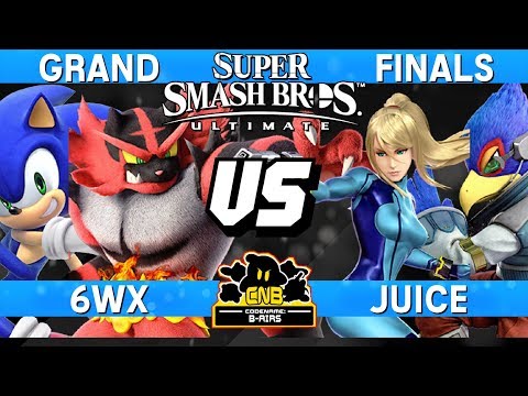 Smash Ultimate Tournament Grand Finals - 6WX (Incineroar/Sonic) vs Juice (Zero Suit/Falco) - CNB 177