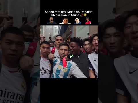 Speed just met Mbappe, Ronaldo, Messi, Son in China. #ishowspeed #mbappe #ronaldo #messi #son #meme