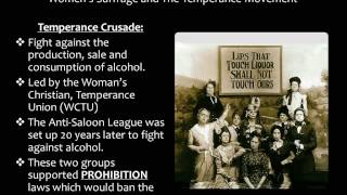 Women's Suffrage and the Temperance Movement