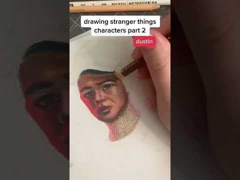 DRAWING STRANGER THINGS CHARACTERS: DUSTIN #strangerthings #strangerthings4 #art #artist