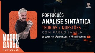 MADRUGADÃO DE PORTUGUÊS - CONCURSO PF - ANÁLISE SINTÁTICA (TEORIA + QUESTÕES)