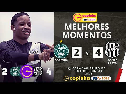 Coritiba vs Ponte Preta | Highlights | Round 1 | Copinha 2026