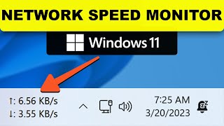 How to Enable Network Speed Monitor on Windows 11