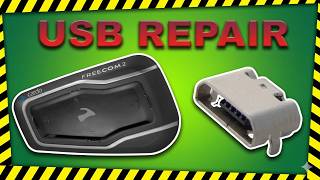 Scala Rider Freecom 2 Not Charging. USB Port Repair