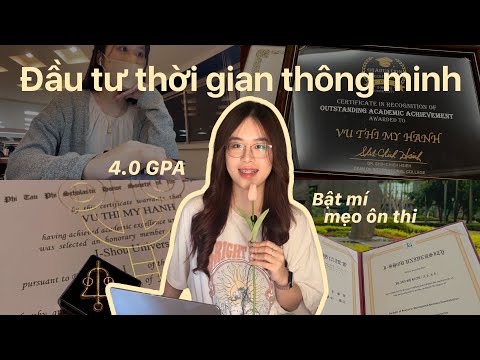 Trở thành top 1% của lớp | Tư duy và mẹo học bài của mình để đạt 4.0 GPA