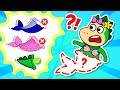 Sparkle Turns Into Mermaid?! 🧜‍♀️ Pool Adventure 🦈 Fire Spike Kids Stories