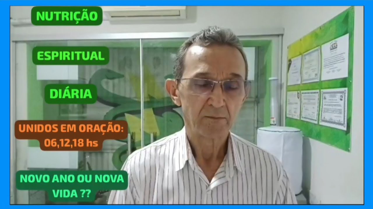 NUTRIÇÃO ESPIRITUAL DIÁRIA: novo ano, ou nova vida ???