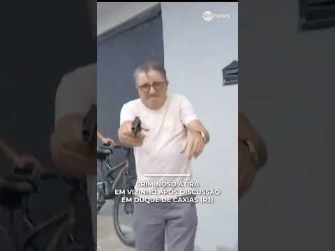 Criminoso atira em vizinho após discussão em Duque de Caxias (RJ) | #SBTNotícias