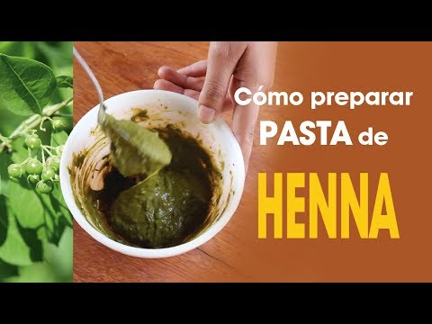 Cómo preparar pasta de henna para el cabello