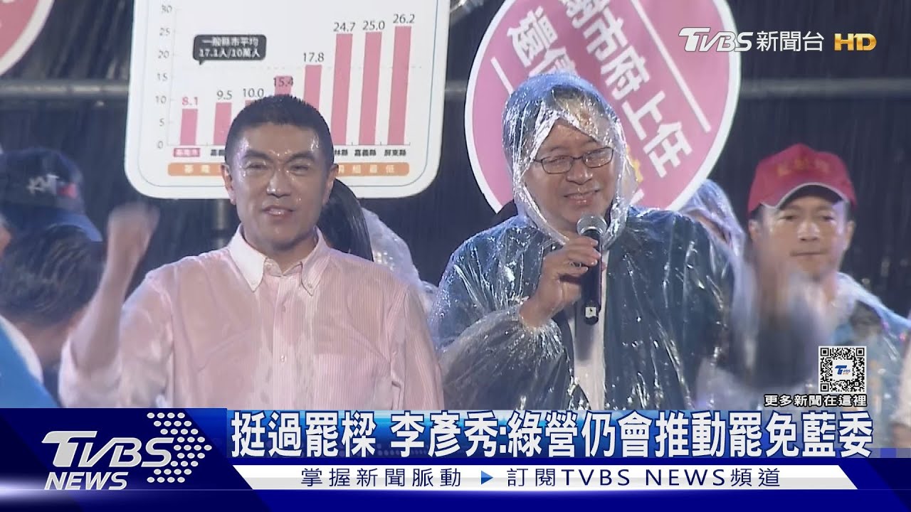 挺過罷樑 李彥秀:綠營仍會推動罷免藍委