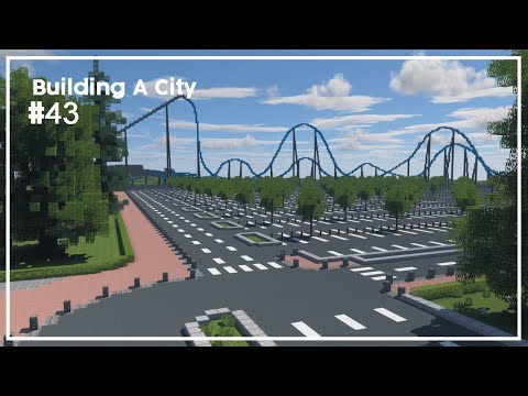 Building A City #43 // Theme Park (Part 1) // Minecraft Timelapse