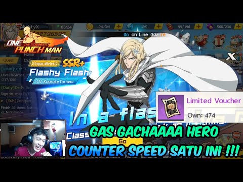 GACHA FLASHY FLASH SSR+ DI PAGI BUTA IS REAL !!! - 474 BLACK TIKET NI BOSS !!! - OPM The Strongest