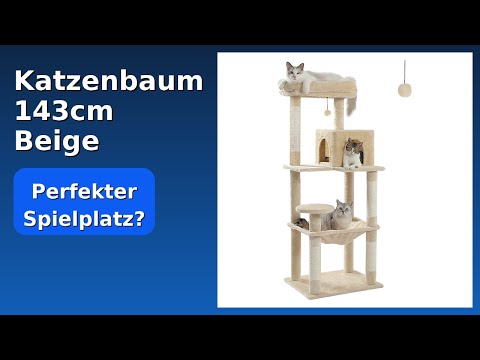 BEWERTUNG (2025): Katzenbaum 143cm Beige. WESENTLICHE Einzelheiten