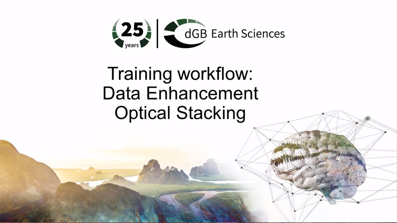Training workflow: Data Enhancement - Optical Stacking