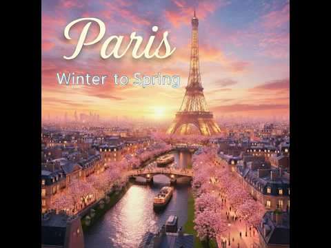 The Eiffel Tower: From Winter Snow to Spring Blossoms