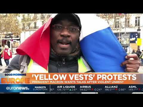 French President Macron wants talks after Saturday's violent protests | #GME