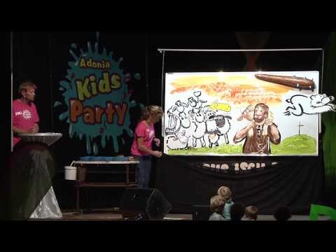 Whiteboardpainting David der Hirte