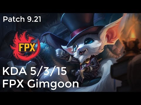 LoL FPX Gimgoon Gnar vs Ryze 5/3/15 TOP Patch 9.21