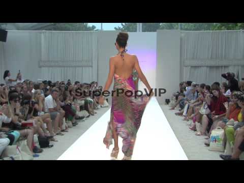 Models walk the runway at Aqua Di Lara - MBFW Miami Swim ...