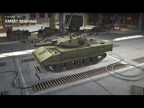 World Of Tanks Blitz - XM551 SHERIDAN FULL LINE ! - Wot Blitz American Tech Tree