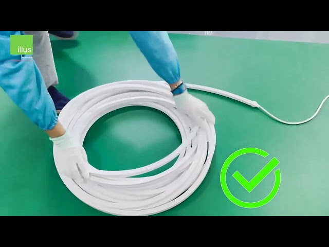 شريط إضاءة خطية ليد (مباشر)مرن- ستريب لايت – 10واط/متر HV "ليد أبو خويطر" - شريط LED عالي الجهد