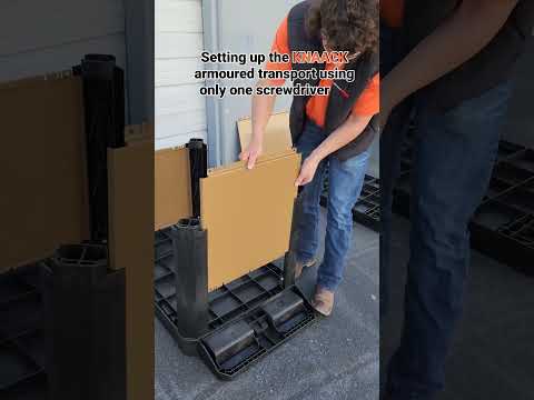Setting up the Knaack armoured transport using only one screwdriver