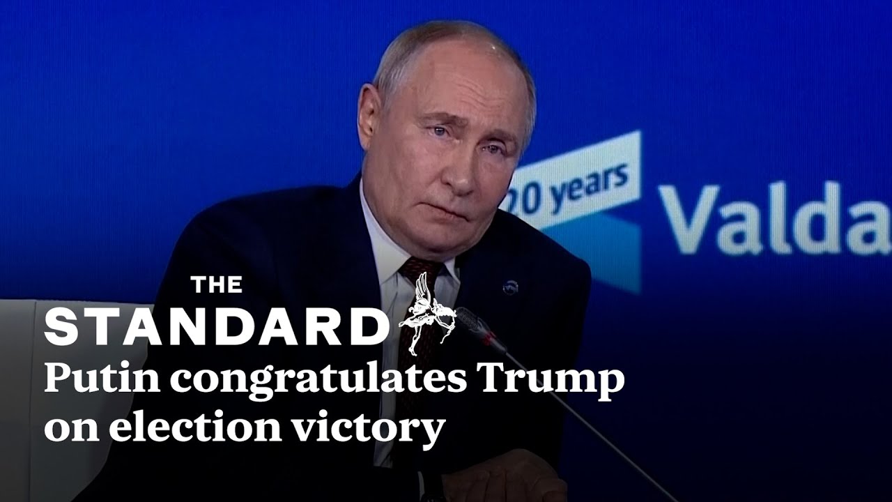 Russian President Vladimir Putin congratulates Donald Trump on his victory