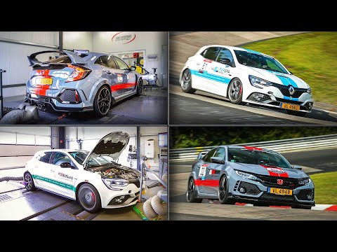 Honda Civic Type-R vs Megane RS300 Trophy - Ultimate Test - Dyno, Spa, Nurburgring Nordschleife