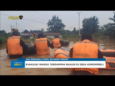 SATBRIMOB POLDA SULTENG EVAKUASI WARGA TERDAMPAK BANJIR DI KOROMPEELI