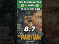 Top 5 Web Series In India Top 5 Web Series In Hindi Best Web Series In Hindi Shorts