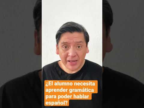 ?? APRENDER GRAMÁTICA PARA FALAR ESPANHOL?