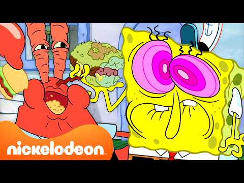 スポンジボブのカーニバーガーが最悪に！🍔 | スポンジボブ | Nickelodeon UK (SpongeBob’s Krabby Patties Go From Bad to Worse! 🍔 | Spongebob | Nickelodeon UK)