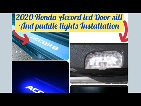 2020 Honda Accord led door sill and puddle lights Installation