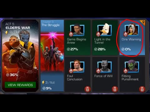 MCOC - Act 5.3.3 - Dire Warning - Easy Path? - Marvel Contest of Champions