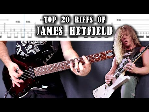 20 Greatest JAMES HETFIELD Guitar Riffs | | With Tabs