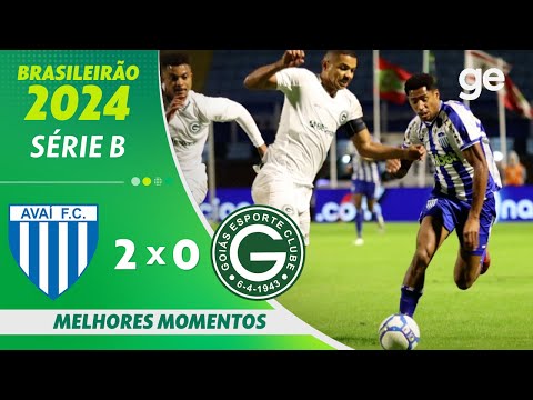 Gols e lances de Avaí x Goiás