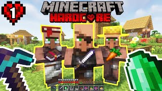 I beat Hardcore Minecraft by trading with Villagers...