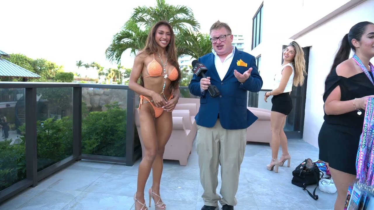 Model @faith.gbds wears Sugarbush Bikini at EXA Shows in Miami Swim Week