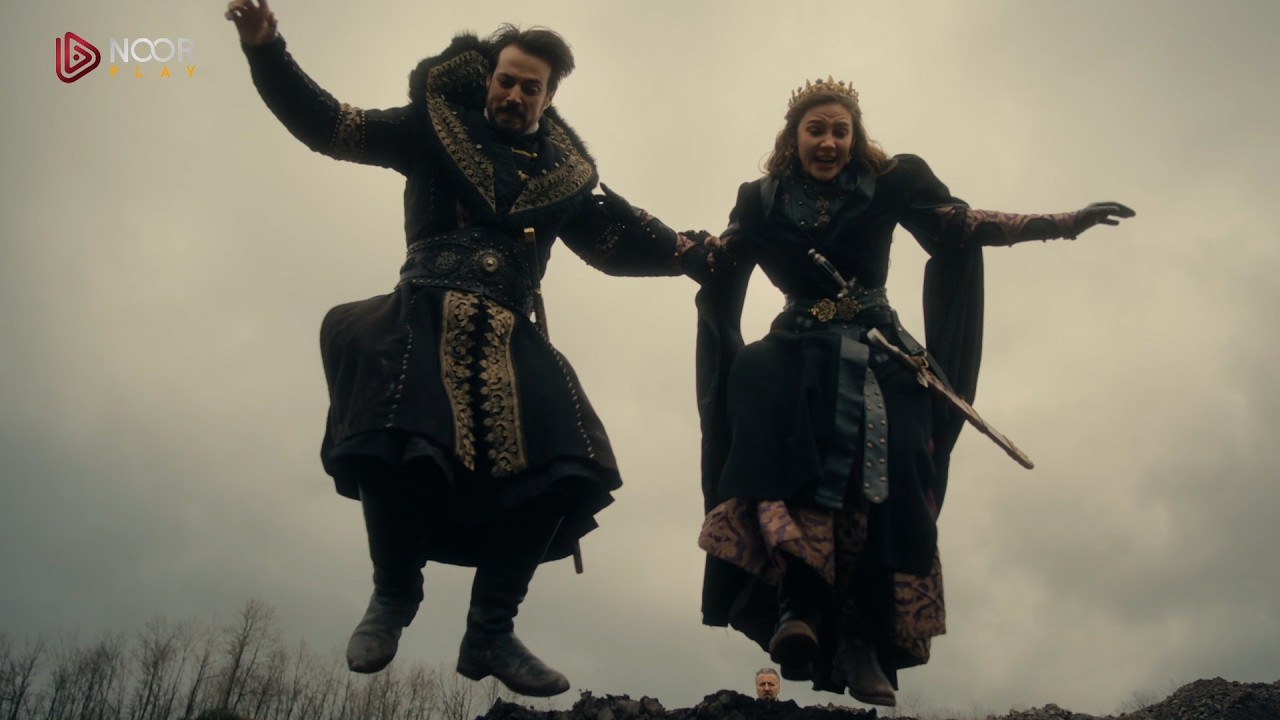 أورهان يقفز من المنحدر بعد أن حاصره شاهين شاه! | المؤسس أورهان